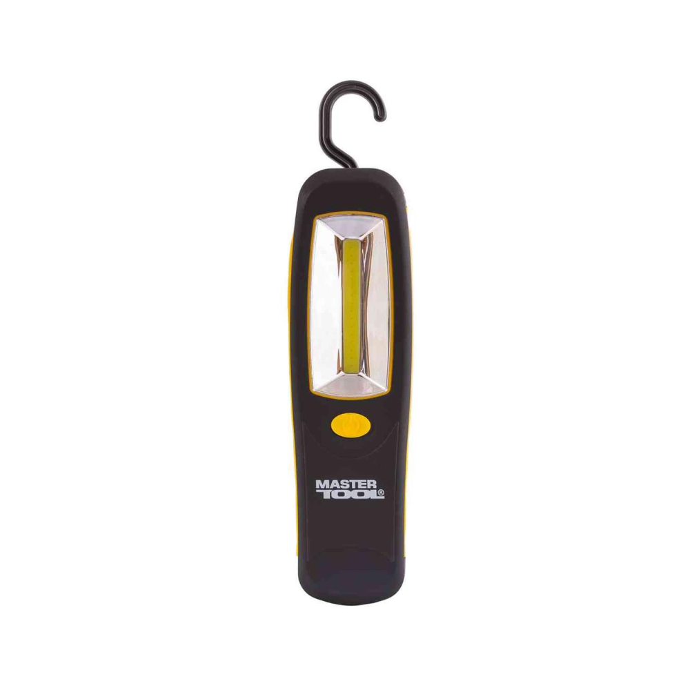 Ліхтар магнітний з підвісом MASTERTOOL 210х60х28 мм COB LED 3xAA ABS 94-0807