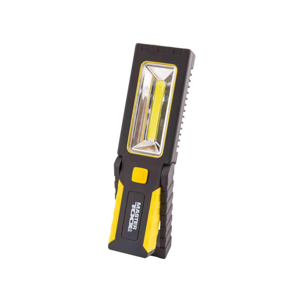 Фонарь магнитный с подвесом MASTERTOOL 220х54х28 мм 4xLED+COB LED 3xAAA ABS 94-0808