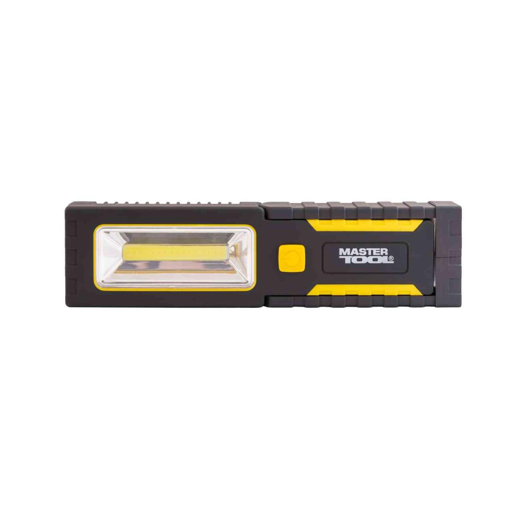 Фонарь магнитный с подвесом MASTERTOOL 220х54х28 мм 4xLED+COB LED 3xAAA ABS 94-0808