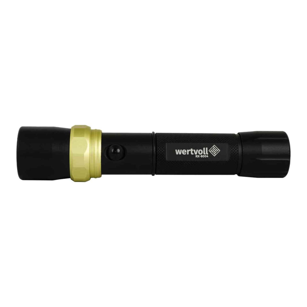Фонарь WERTVOLL 3 режима LED IP44 Li-ion 2000 mAh/t 7000 K/240 lum powerbank AL 168х36 мм RX-8004