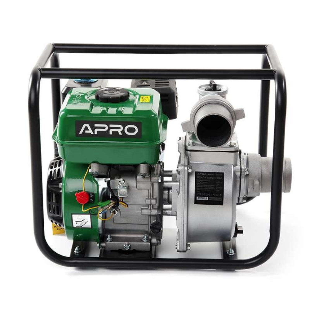 Мотопомпа WP-60 6.5к.с. 60 м³/год 30м бензинова 4-х тактн. APRO