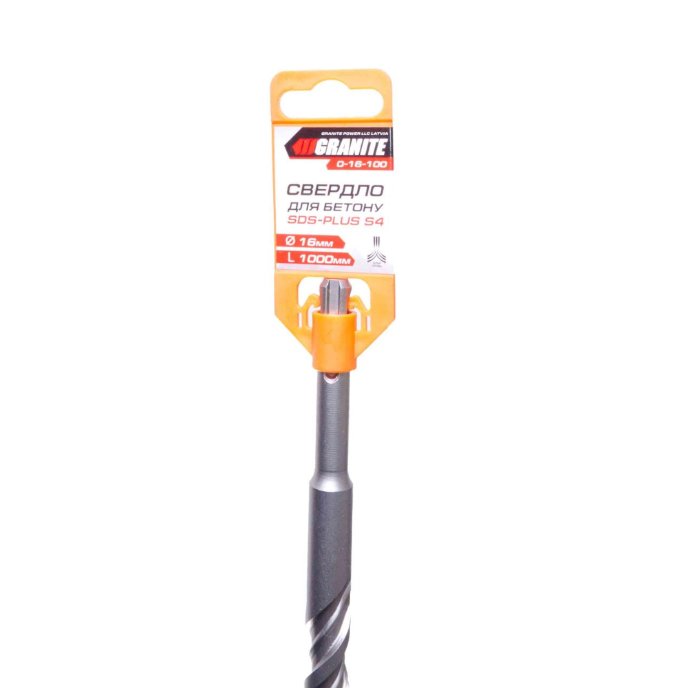 Свердло для бетону SDS-PLUS S4 16*1000 мм GRANITE
