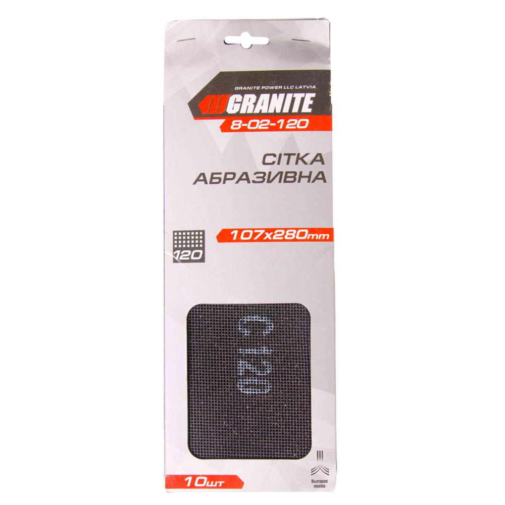 Сітка абразивна Granite 107х280 мм зерно 120 (10 шт)