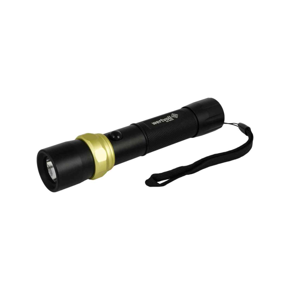 Фонарь WERTVOLL 3 режима LED IP44 Li-ion 2000 mAh/t 7000 K/240 lum powerbank AL 168х36 мм RX-8004