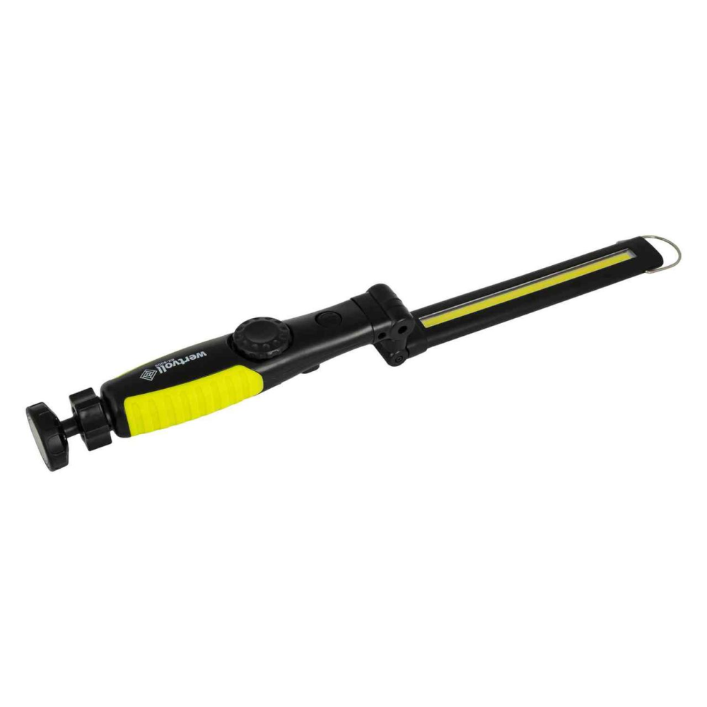 Фонарь инспекционный магнитный складной WERTVOLL CREELED/COBLED IP44 Li-ion 2000 mAh/t 7000 K/450 lum ABS 410х